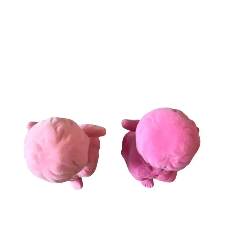 2025 Target Spritz 2pk Pink Flocked Valentines Cupid Cherub Figurines NEW